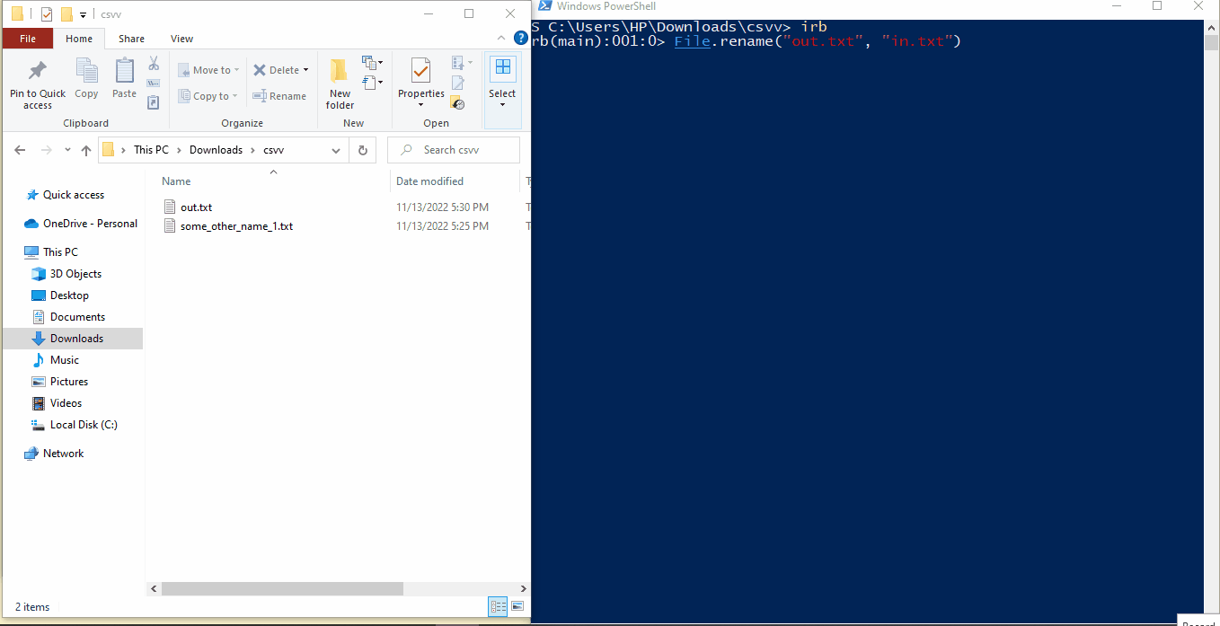 Rename a File in Ruby Delft Stack